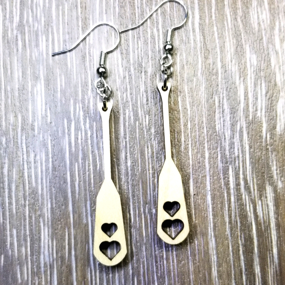 Canoe Paddle Earrings